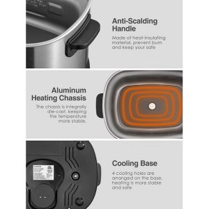 AICOOK 1500W 10 in 1 Multi Use Slow Cooker A25V 3