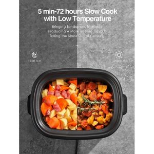 AICOOK Slow Cooker 6Qt, 10 in 1 Programmable Multifunctional Cooker A25R 11 AICOOK Slow Cooker 6Qt 10 in 1 Programmable Multifunctional Cooker A25R 4