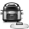 AICOOK Slow Cooker With Air Fryer Lid 6.5 Quart A25Y 1