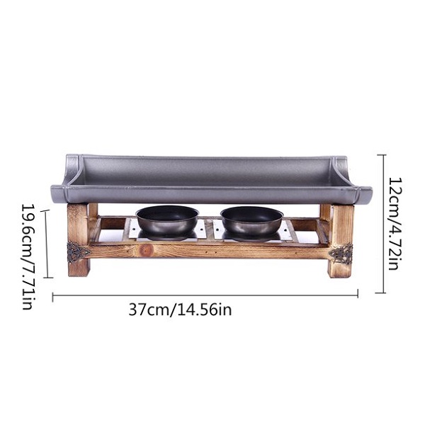 Alcohol Grill Aluminium Bamboo Ceramic Plate Grilled A23L 3 Alcohol Grill Aluminium Bamboo Ceramic Plate Grilled A23L