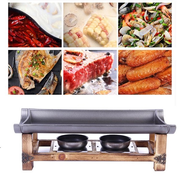 Alcohol Grill Aluminium Bamboo Ceramic Plate Grilled A23L 7 Alcohol Grill Aluminium Bamboo Ceramic Plate Grilled A23L - Image 5