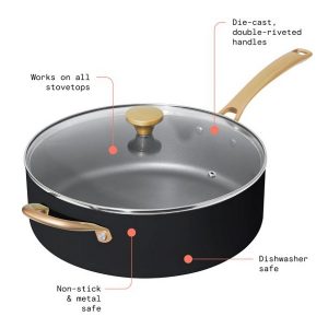 Beautiful 7QT Jumbo Cooker Black Sesame by Drew Barrymore B25Z 3