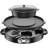 Best Indoor Grills 2 in 1 Electric Hot Pot with Grill 110V Smokeless B22F 1