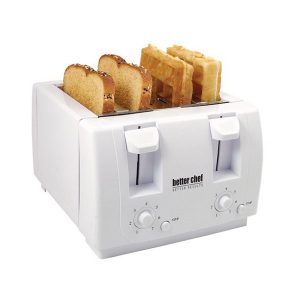 Better Chef 4 Slice Dual-Control Toaster in White B15V
