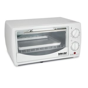 Better Chef 9 Liter Toaster Oven Broiler-White B15T