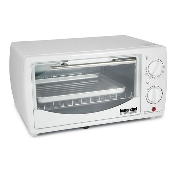 Better Chef 9 Liter Toaster Oven Broiler-White B15T 3 Better Chef 9 Liter Toaster Oven Broiler-White B15T