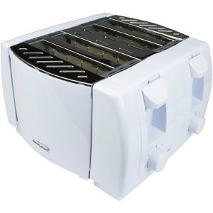 Brentwood Cool Touch 4-slice Toaster in White B14X