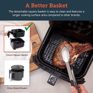COSORI Air FryerMax XL 5.8 Quart1700 Watt Electric Hot Air Fryers C30Y 5