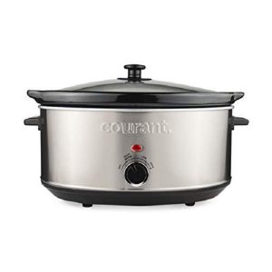 COURANT 7.0QT OVAL SLOW COOKER S. STEEL C25S