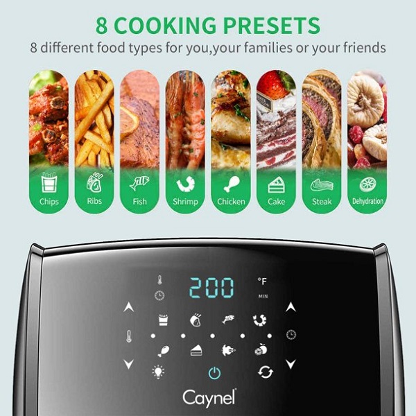 Caynel 8-in-1 Digital Air Fryer Oven 12.7 Qt Countertop Oven C31L 7 Caynel 8-in-1 Digital Air Fryer Oven 12.7 Qt Countertop Oven C31L - Image 5