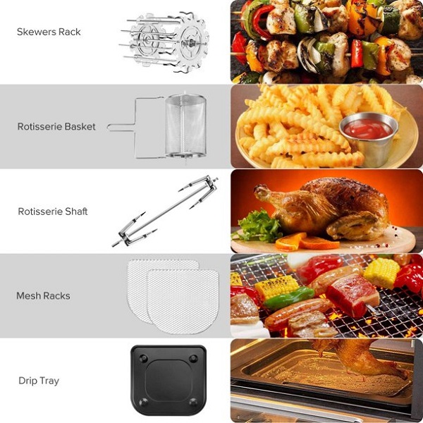 Caynel 8-in-1 Digital Air Fryer Oven 12.7 Qt Countertop Oven C31L 8 Caynel 8-in-1 Digital Air Fryer Oven 12.7 Qt Countertop Oven C31L - Image 6