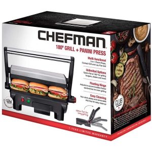 Chefman Electric Panini Press Grill and Gourmet Sandwich C22L 4