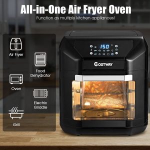 Costway 10.6 Quart Air Fryer Oven 1700W 7 in 1 Rotisserie Dehydrator C29W 3