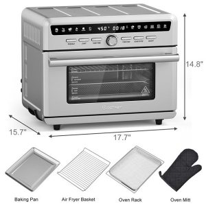 Costway 26.4 QT 10-in-1 Air Fryer Toaster Oven C16A