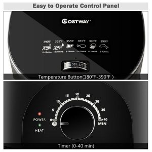 Costway 3.5QT Electric Stainless Steel Air Fryer Oven Oilless Cooker C31A 3