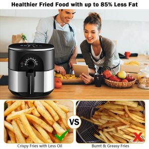 Costway 3.5QT Electric Stainless Steel Air Fryer Oven Oilless Cooker C31A 6