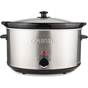 Courant Oval Slow Cooker Crock, with Easy Options 8.5 Quart C26X