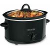 Crock Pot 3 Quart Manual Oval Slow Cooker Black C25C 1