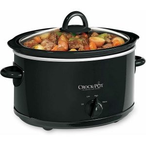 Crock-Pot 3-Quart Manual Oval Slow Cooker, Black C25C