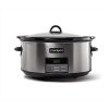 Crock Pot 8 qt. Programmable Slow Cooker in Black Stainless C25O 1