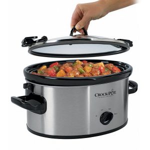 Crock Pot Cook N Carry 6 Quart Oval Manual Portable Stainless C25Q 3