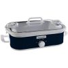 Crock Pot SCCPCCM350 BL Manual Slow Cooker Navy Blue C25E 1