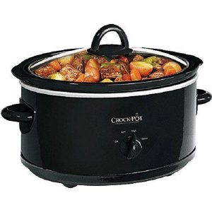 Crock Pot SCV700-B 7 Quart Black Oval Slow Cooker C26G