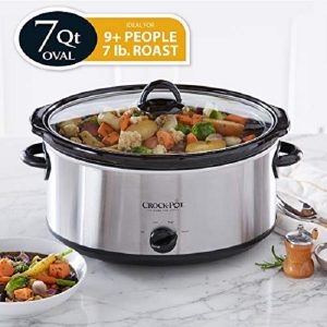 Crock Pot SCV700SS Stainless Steel 7 Quart Oval Manual Slow Cooker C25Y 3