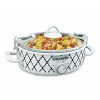 Crockpot 2.5 Quart Mini Casserole Crock Slow Cooker WhiteBlue C25Y 1