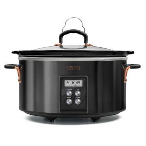 Crux 6QT Programmable Slow Cooker, Black #14681 C25F
