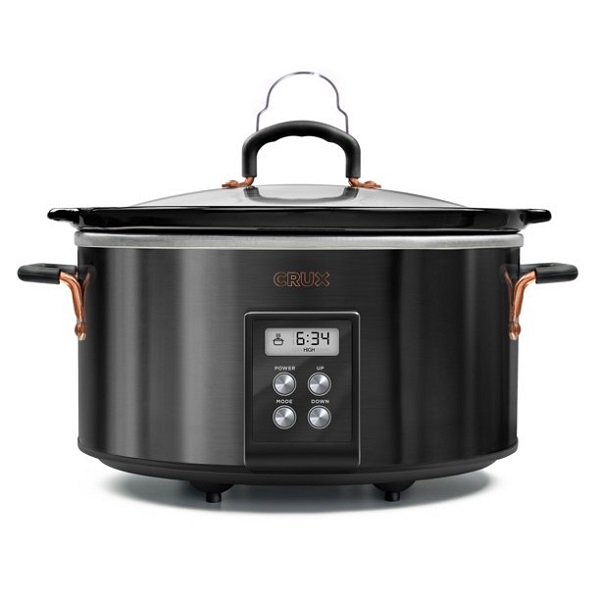 Crux 6QT Programmable Slow Cooker, Black #14681 C25F 3 Crux 6QT Programmable Slow Cooker, Black #14681 C25F