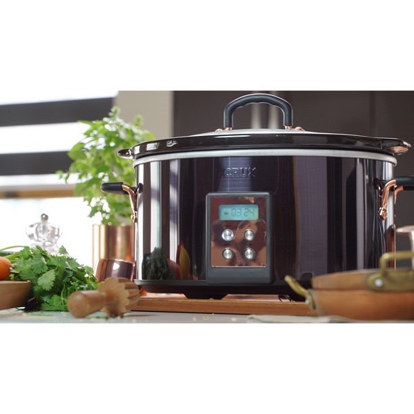 Crux 6QT Programmable Slow Cooker, Black #14681 C25F 4 Crux 6QT Programmable Slow Cooker, Black #14681 C25F - Image 2