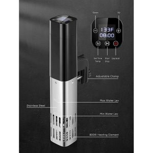 Decen Sous Vide Cooker Wifi 800W Precision Cooker D25R 5