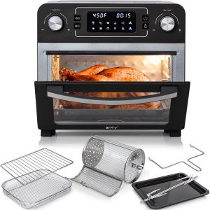 Deco Chef 24 QT Black Countertop Toaster Oven D16Z