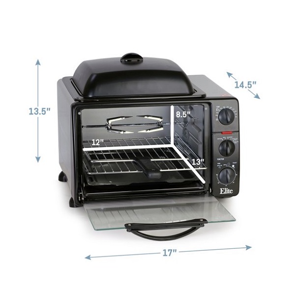 Elite Platinum ERO-2008SC Multi-Function Toaster Oven E15F 4 Elite Platinum ERO-2008SC Multi-Function Toaster Oven E15F - Image 2