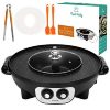 Food Party 2 in 1 Electric Smokeless Grill and Hot Pot F22T 1