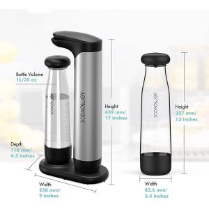 ForAngel Sparkling Water Soda Maker with Two 1L BPA F20C 2