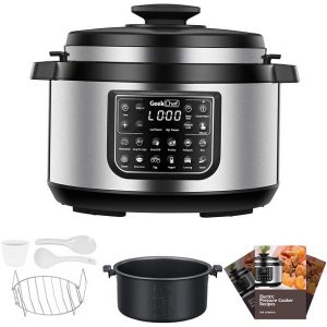 Geek Chef 8 Qt 12-in-i Multiuse Programmable Electric Pressure Cooker G3P