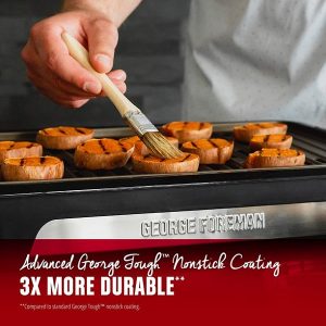 George Foreman Family Size GFS0090SB Open Grate Smokeless G22U 4