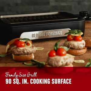 George Foreman Family Size GFS0090SB Open Grate Smokeless G22U 5
