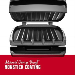 George Foreman GR340FB Classic Plate Electric Indoor Grill G22K 4