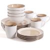 Gibson Studio Amberwood 16-Piece Dinnerware Set 2 Gibson Studio Amberwood 16 Piece Dinnerware Set 1