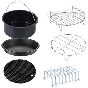 GoWISE USA 6 Piece Accessory Kit for 5.0 7.0-Quarts Electric G30R