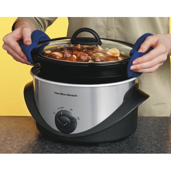 Hamilton Beach 4 Quart Kitchen Counter-Top Oval Slow Cooker H25K 6 Hamilton Beach 4 Quart Kitchen Counter-Top Oval Slow Cooker H25K - Image 4
