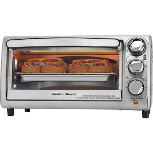 Hamilton Beach 4 Slice Non Slip Kitchen Countertop Toaster Oven H14W 2