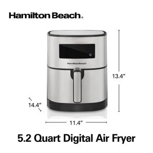 Hamilton Beach 5 Liter Hot Air Fryer with Nonstick Basket H29K 3