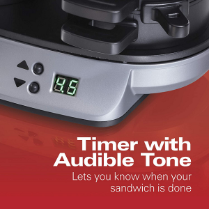 Hamilton Beach Dual Breakfast Sandwich Maker with Timer H22H 3
