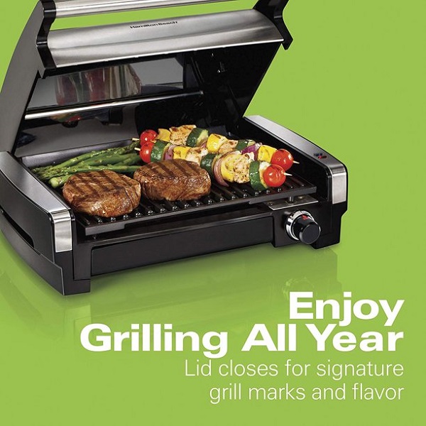 Hamilton Beach Electric Indoor Searing Grill Removable H22U 4 Hamilton Beach Electric Indoor Searing Grill Removable H22U - Image 2