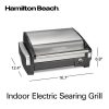 Hamilton Beach Electric Indoor Searing Grill with Removable H23M 1