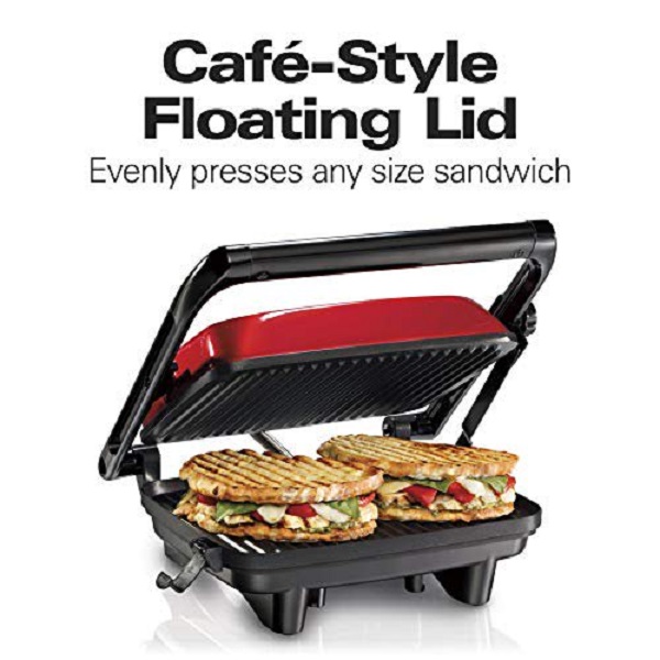 Hamilton Beach Electric Panini Press Grill with Locking Lid H22Y 5 Hamilton Beach Electric Panini Press Grill with Locking Lid H22Y - Image 3